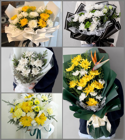 广东揭阳市普宁市麒麟镇江头村白事花束代送
